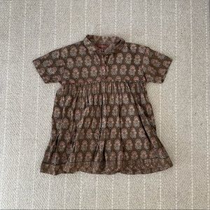 April Cornell short sleeve polo shirt